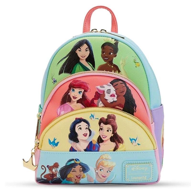 Disney Princess Character Collage Series Mini Backpack Cinderella Three-dimensional Princess Mini Backpack