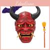 2024 New Japanese Resin Hannya Mask Red Devil Horns For Halloween Party Costume Accessories