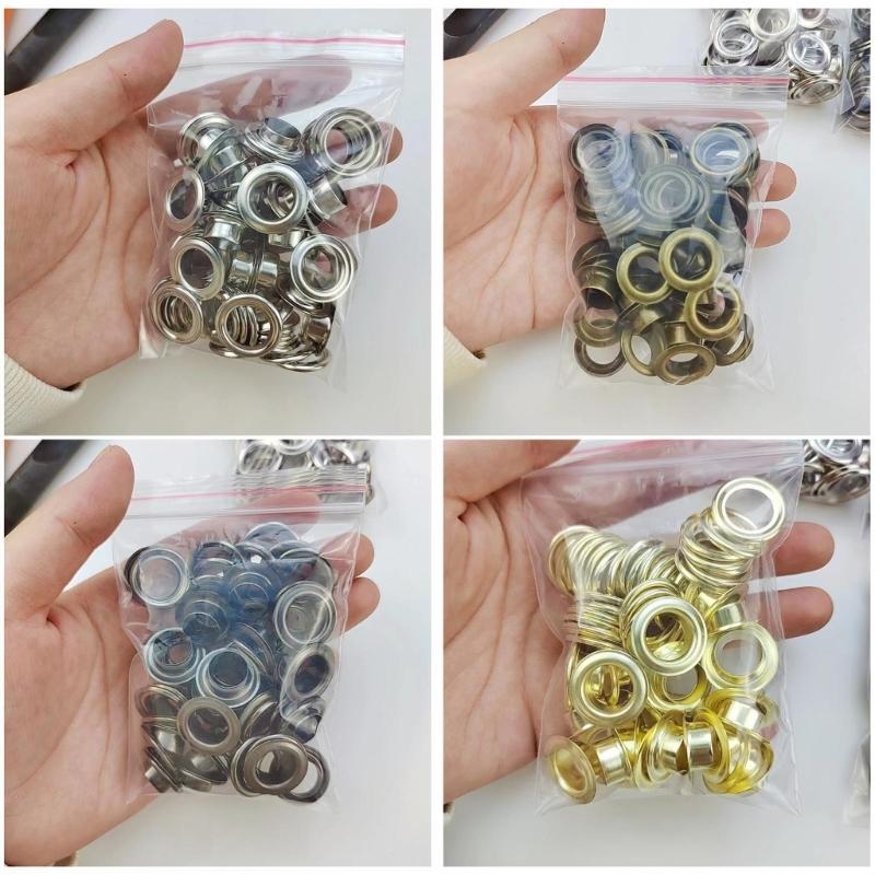 Ösen Nähösen Metallösen 10,5 mm Rundes Innenloch Ösen DIY Lederhandwerk Zubehör für Kunsthandwerk Dekoration