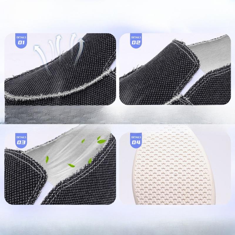 Casual Shoes, Breathable Single Shoes, One-step Cloth Shoes, Plus-size Men's Shoes, Versatile Canvas Shoes