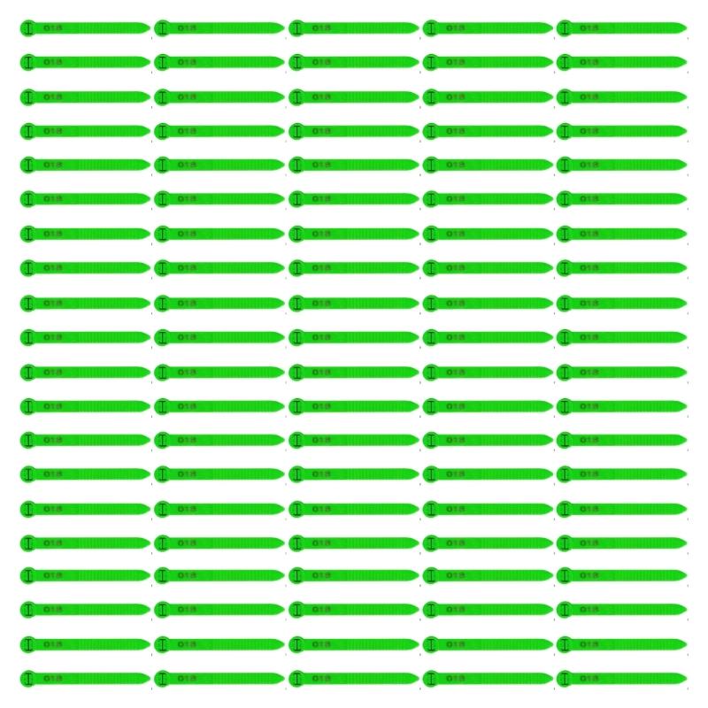 Sequential Numbered Leg Rings for Poultry 1-100 Set Waterfowl System Plastic Identification Bands for Farm Bird