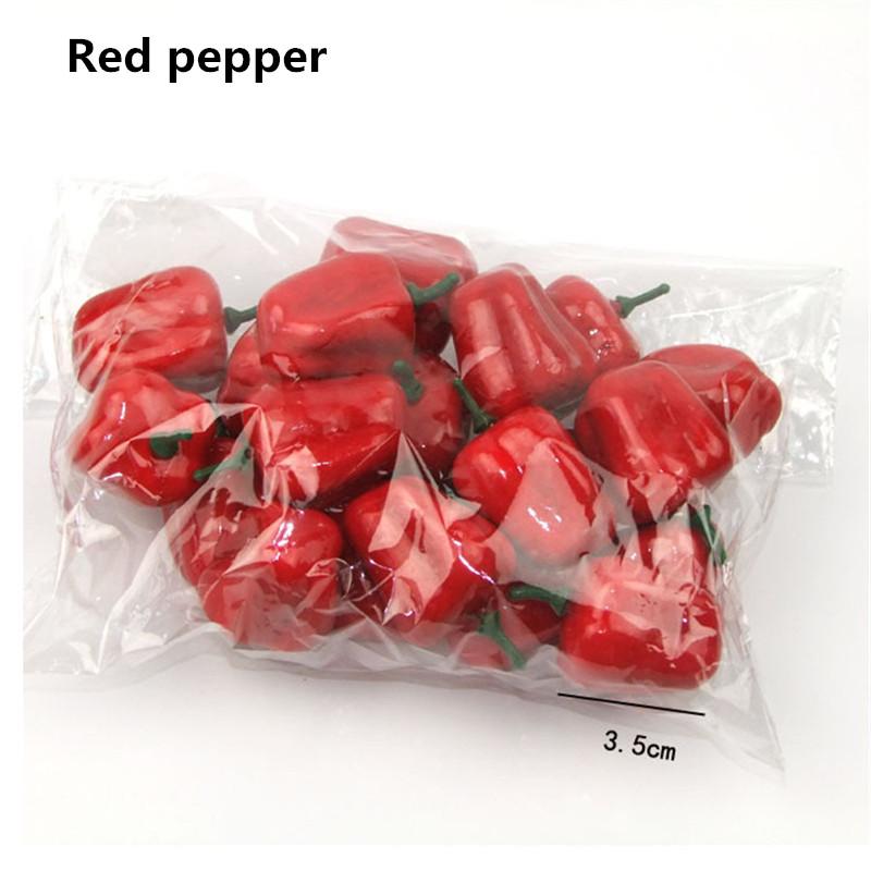

20Pcs Small Artificial Fruits Vegetables Mini Foam Simulation Fruit Home Table Party Decoration Photo Props S