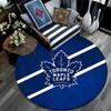 Toronto Maple Leafs,Round Area Rug,Carpet Rug for Living Room Bedroom Sofa Playroom Decor,Non-slip Floor Mat