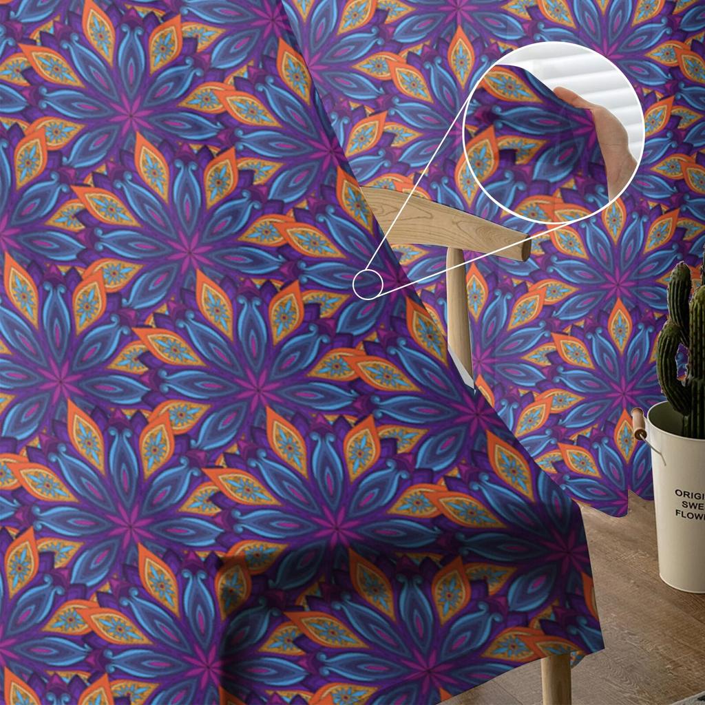 Purple Rice Pattern Tulle Curtains for Bedroom Hall Living Room Decor Chiffon Curtain for Balcony Kitchen Home Drapes