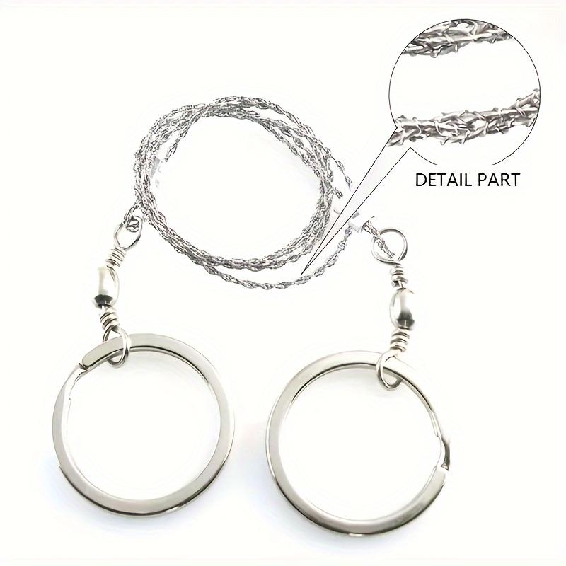 Compact Stainless Steel Pocket Saw - Durable, Ideal For Camping, Hiking & Outdoor Survival, Handheld Wire Rope Cutting Tool