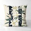1 Pieces Vintage Lily Floral Striped Throw Pillow Covers Pattern Cushion Cover Suitable For Sofa Bedroom Car Pillow Cover