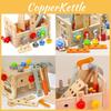 Wooden Kids Educational Toolbox With Screws And Nuts For Early Learning And Handson Play