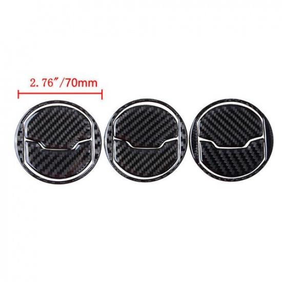Carbon Fiber Interior Center Air Vent Cover Trim For Ford Mustang 2015~2018 2019