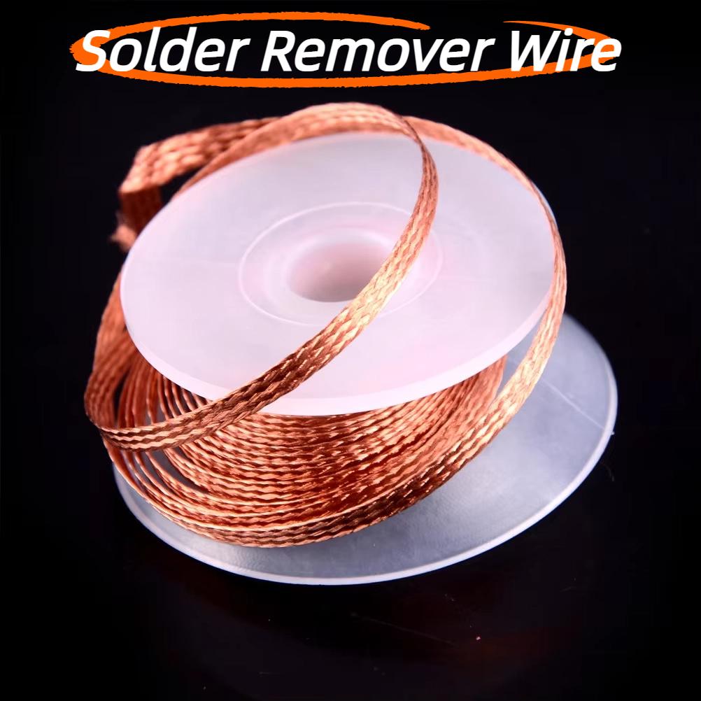 1.5mm 2mm 2.5mm 3mm 3.5mm 4mm Width 1.5M/3M Length Desoldering Braid Welding Solder Remover Wire Lead Cord BGA Repair Tool 1PCS 