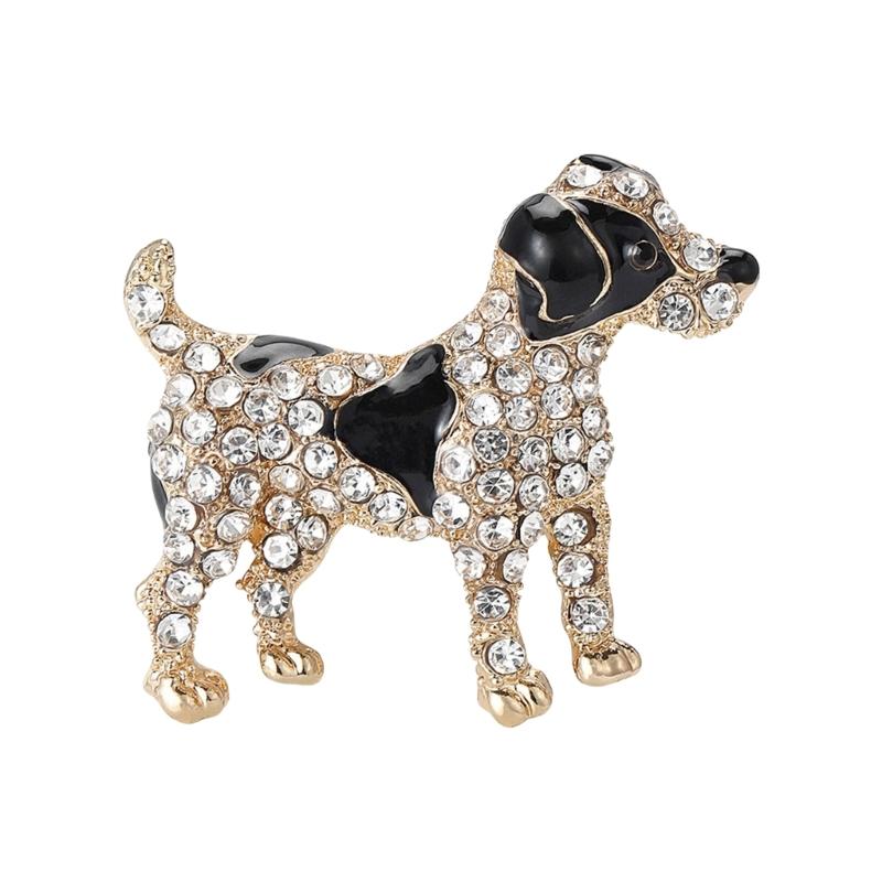 Fashion Dog Brooch Fun Animal Pin Unique Alloy Brooch Animal Shape Bagde Perfect for Everyday Wear or Special Occasions
