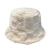 Japanese-Style Lamb Wool Fisherman Hat For Women Winter Korean  Versatile  Bucket Hat Casual Warm Fleece-Lined Hat