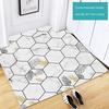 Doormat Carpet Silk Loop Hallway Entrance Mat Hexagon Free Cut Foot Door Mat Stain Resistant Remove Mud Home Indoor Mats Carpet