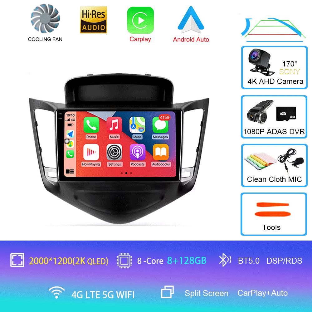 Car Radio Android 14 For Chevrolet Cruze J300 2008 - 2014 Multimedia Video Player Navigation Stereo GPS No 2din 2 Din Dvd