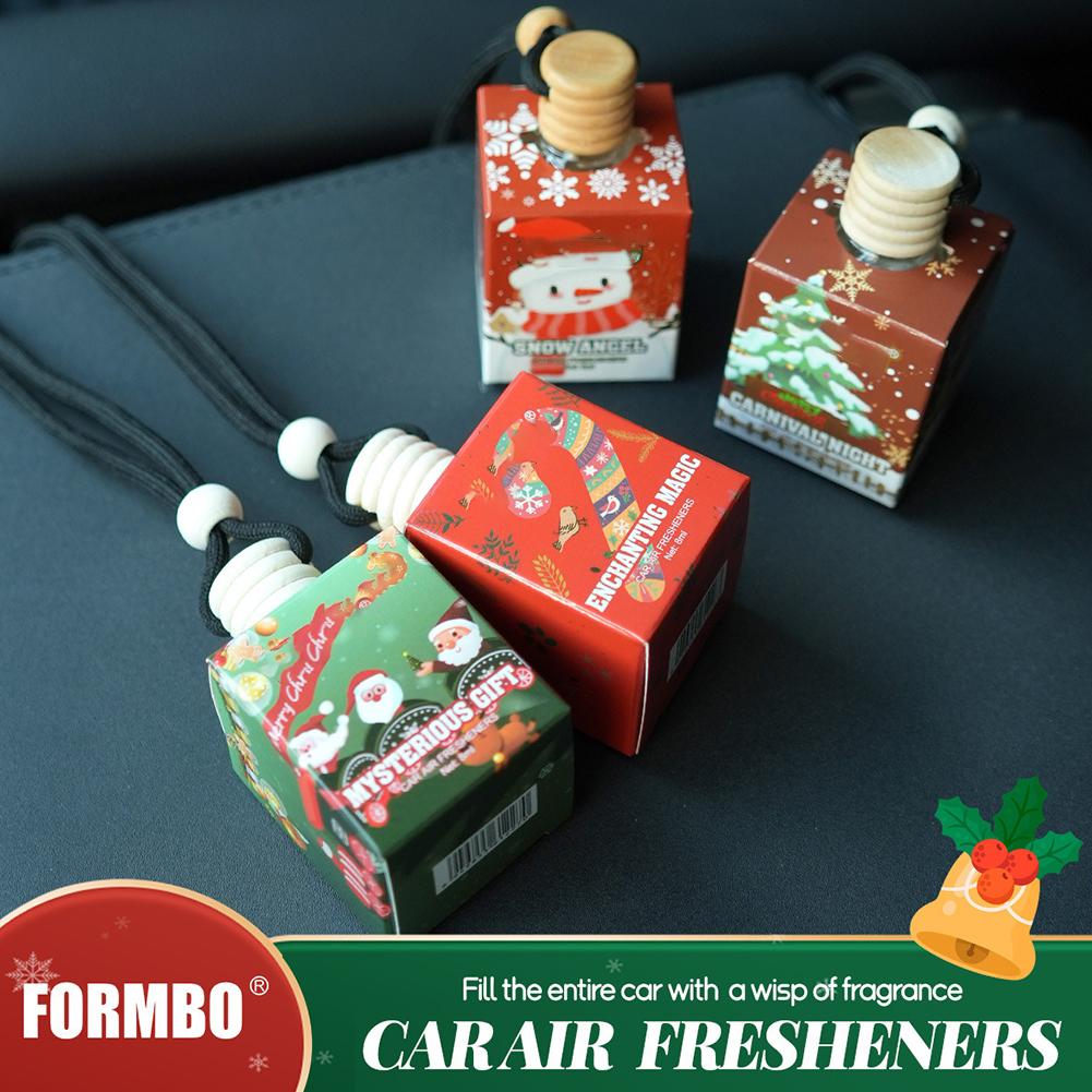 New Creative Christmas Car Air Freshener Pendant Fragrance The Freshener Oil Air Refreshes Long-lasting Scent Car Air Inter F2S0