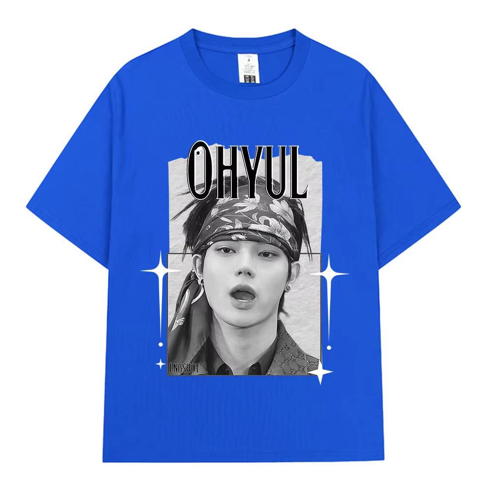 Korean Kpop Hip Hop Group Lngshot T Shirt Men's Women Clothing Fashion Oversized Cotton Casual Short Y2k Short Sleeves Classic
