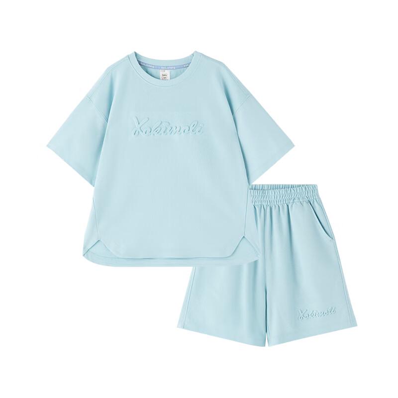 

Kids Cool-Touch Anti-Bacterial Stamped Letter Short-Sleeve Sportswear Set 120
