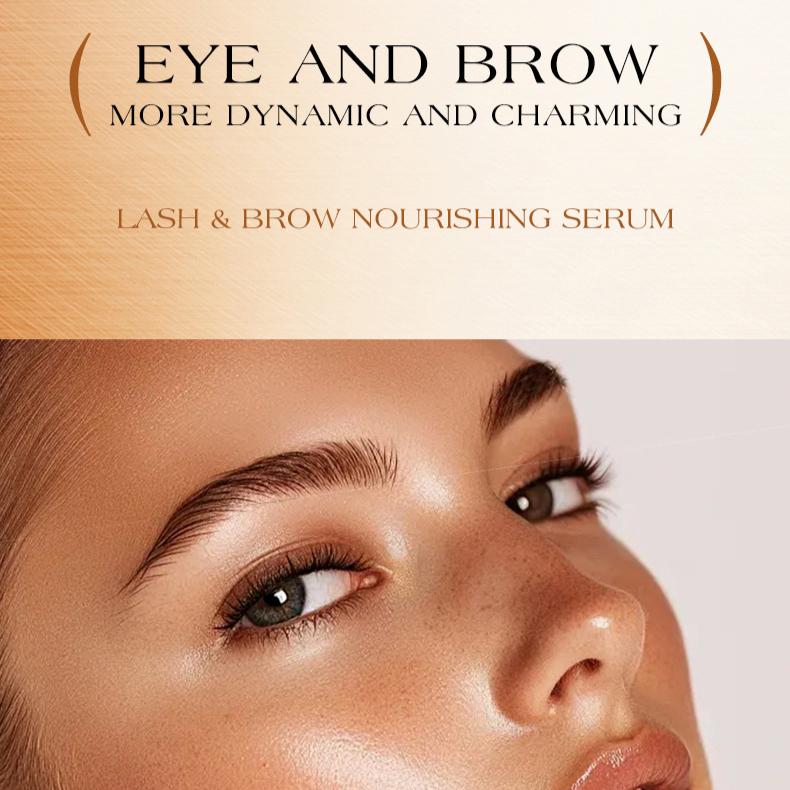 Eyelash thickening nutrient liquid + Eyebrow essence to thicken eyelashes.
