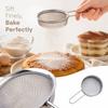 Multipurpose 6.5 Inch Handheld Mesh Strainer for Flour and Baking Dusting