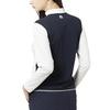 FootJoy Women's Color Block Long Sleeve Mock Neck Golf Shirt, White, Size M (FJW-F25-S04, 38679-M)