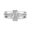 2022 Korean Fashion Women's Diamond Flash Open Ring - Stylish Hollow Design