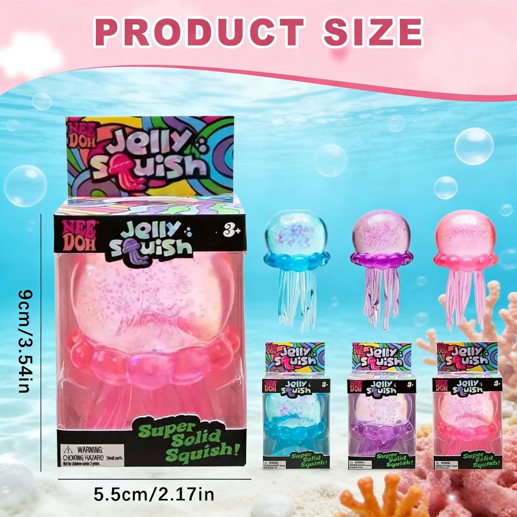 Hot Waterproof Jellyfish Squish Toy, Outdoor Beach Water Play Squeeze Toy, Anti-Stress Fidget Sensory Toy For Kids