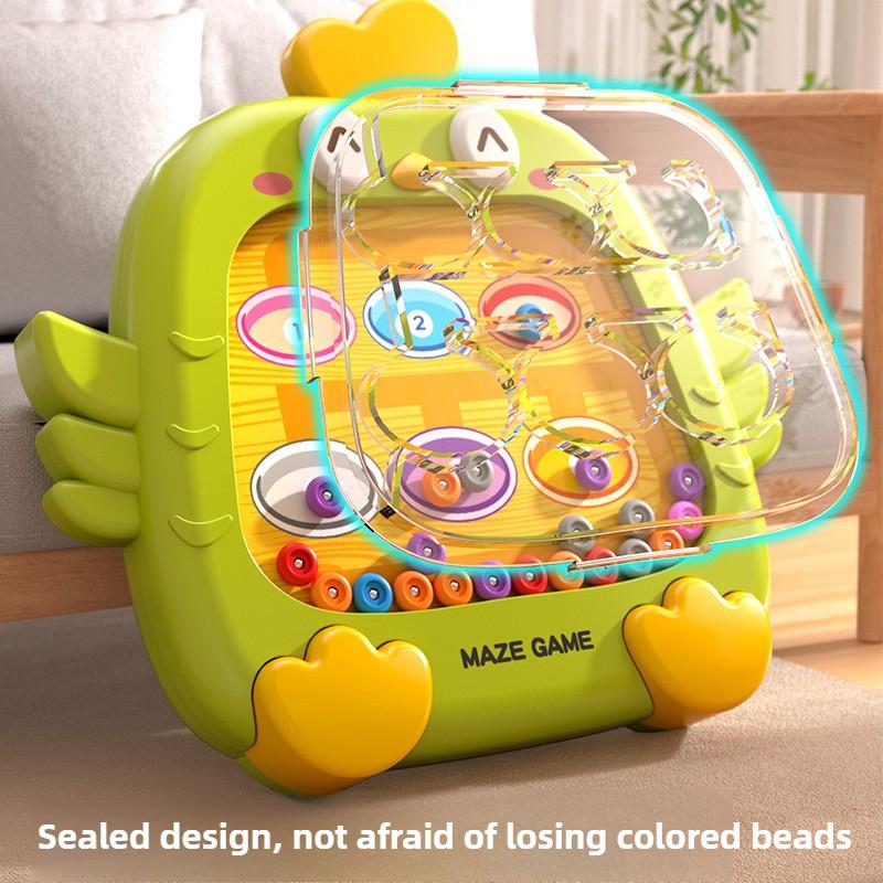 Magnetic Puzzle Game Board Pen Moving Beads Montessori Colors Sorting Number Matching Sensory Play Educational Toys for Kids