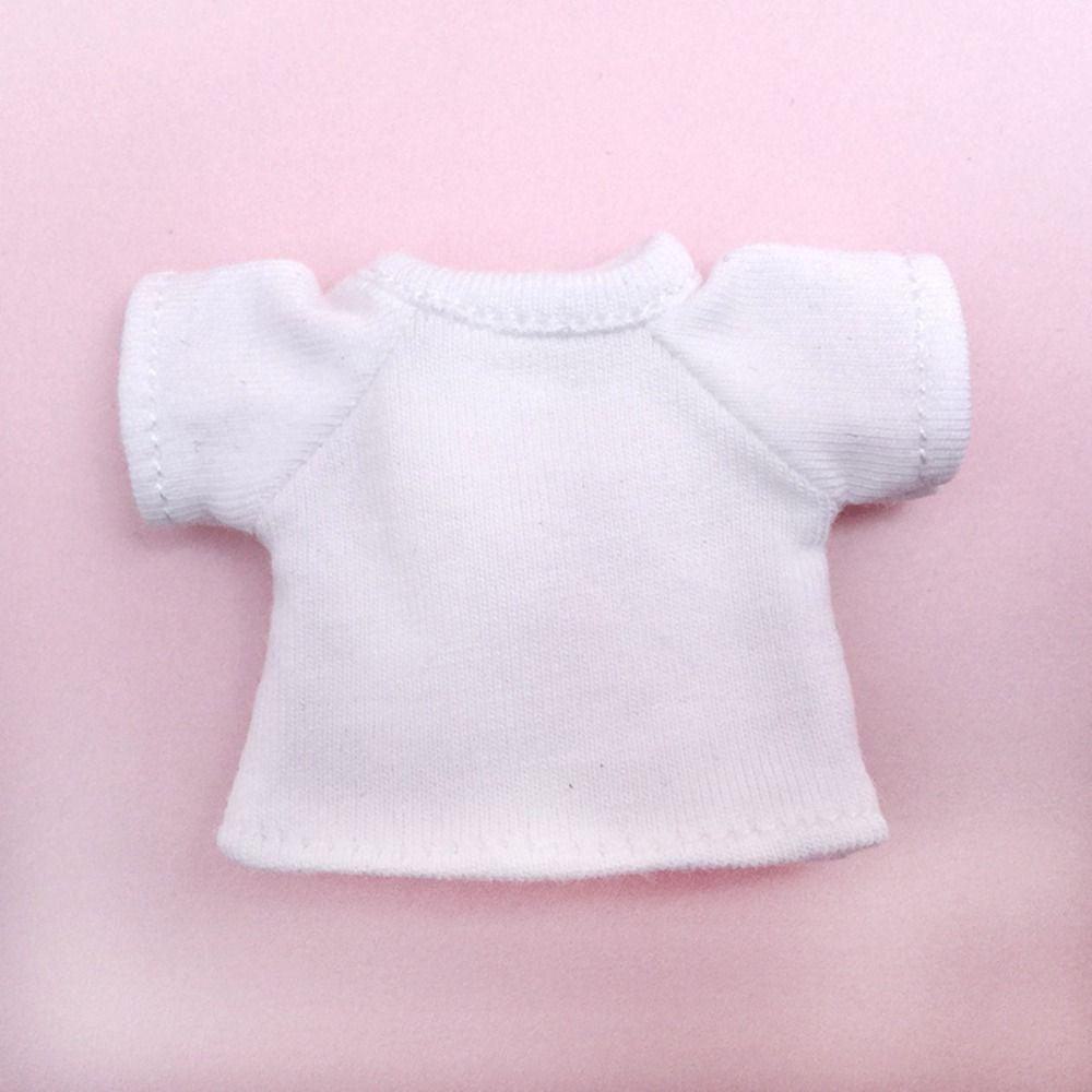 

Мультяшная хлопковая одежда для кукол, платье для куклы с коротким рукавом, игрушка для переодевания, футболка для модных кукол, детский подарок style 14