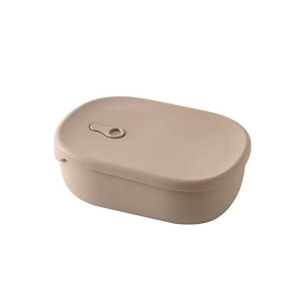 Silicone Food Storage Containers, Pre-meal Preparation Containers, Microwave Exhaust Heating, Easy To Clean, Solid Color, 1000ml