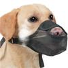Dog Muzzle, Breathable Bark Prevention Mouth Cover, Soft Mesh Black, Size 2XL for Large Dogs