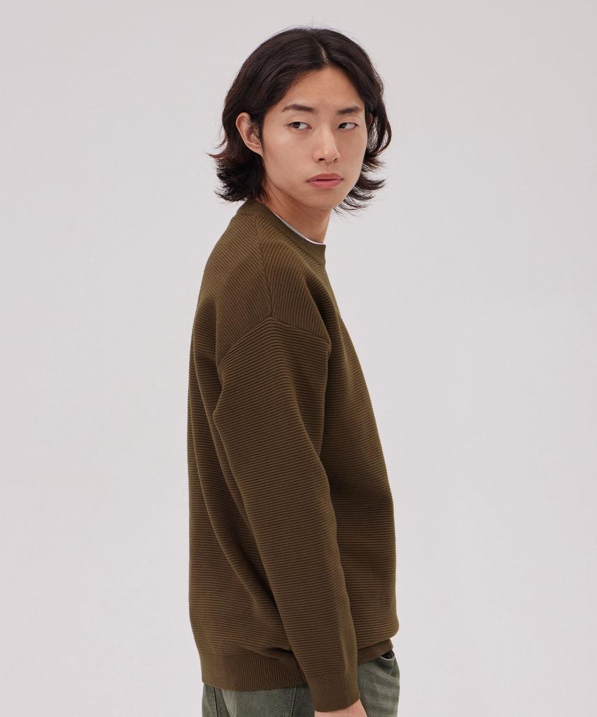 MAKEITTO Daily Viscose Crewneck Knit_Brown