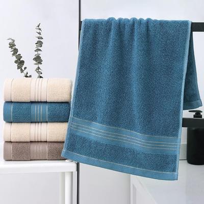 Bath Towel Washcloth Cotton Towel Solid Color Soft Absorbent Towels Multipurpose Use For Hotel Bathroom Highly Absorbent