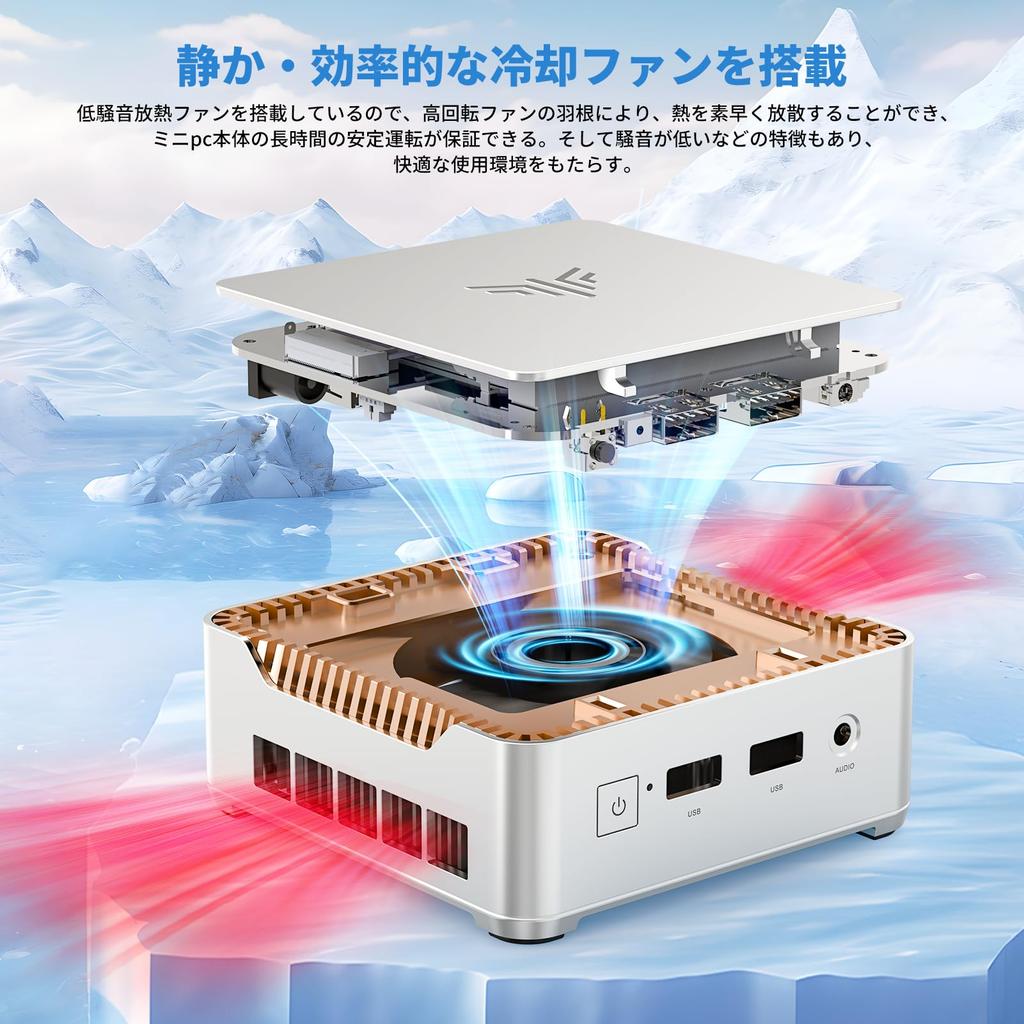 Wir stellen den N150 Mini vor, einen Mini-PC mit bis zu Windows 11 Intel n150 8GB 256GB erweiterbar HDMI DP 4K 60Hz Dual-BT leise und VESA PC, 4C/4T 3,60GHz