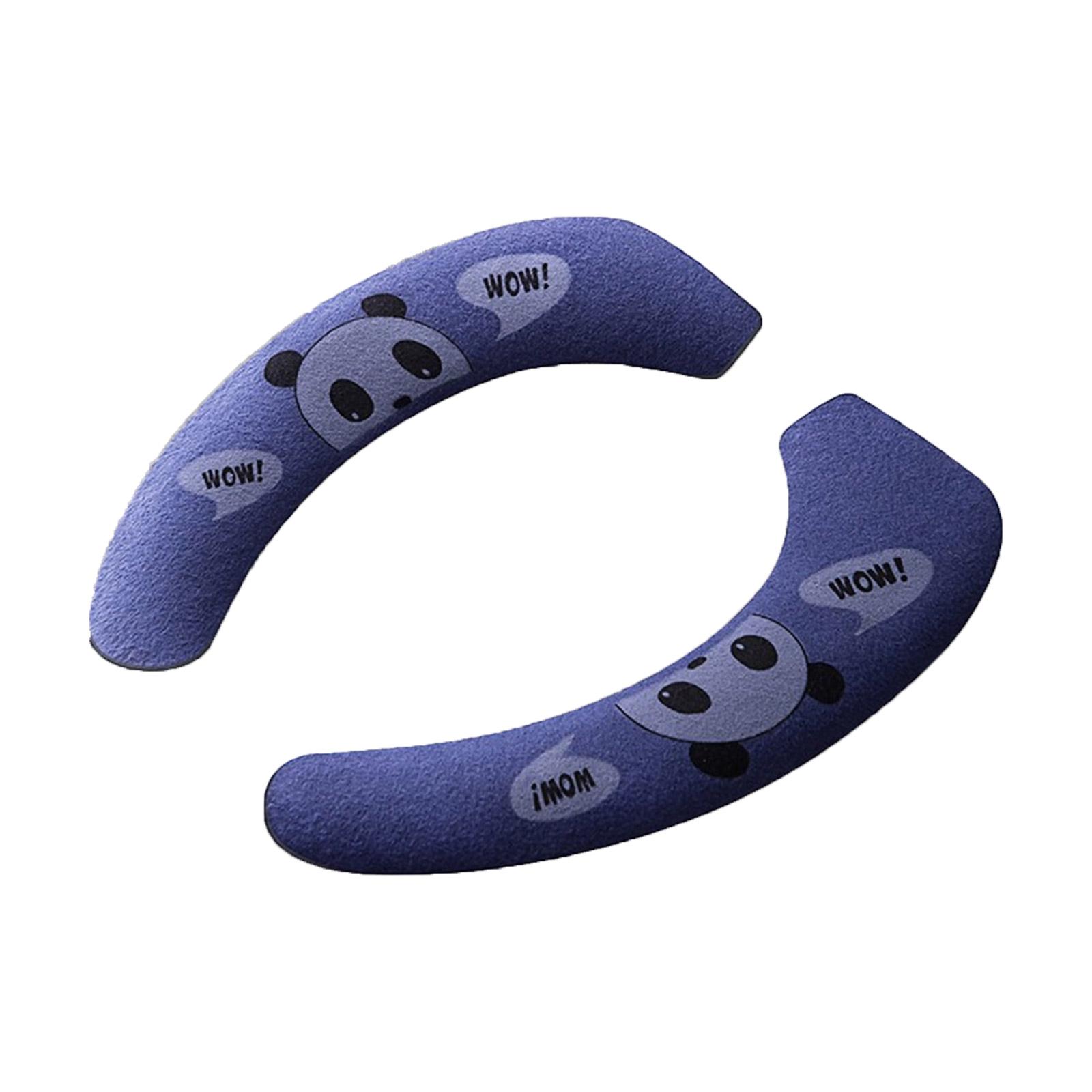 

2Pcs Reusable Warm Flannel Toilet Sticker Toilet Seat Covers Washable Toilet Seat Filling Bathroom Mat Seat Cover