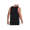 Under Armour Baseline Logo Contrast Basketball Tank Men Tops Black 1370238-001