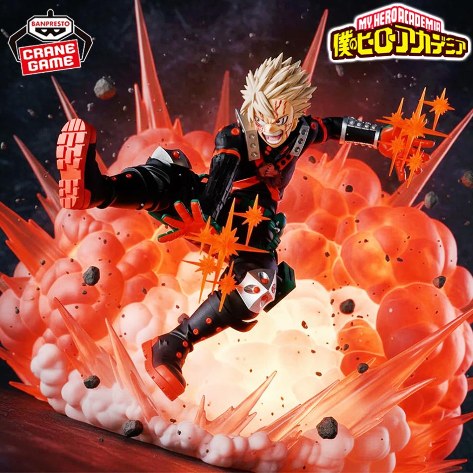 Hot Anime My Hero Academia Bakugou Katsuki Combat Style Premium Pvc Action Model Desktop Statue Collection Model Presents For Fans