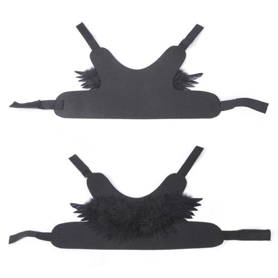 Dog Angel Wings Realistic Looking Ultra-Light Allergy Free No Odor Easy-wearing Enhance Atmosphere Felt Cloth Pet Halloween Feather Wings Party
