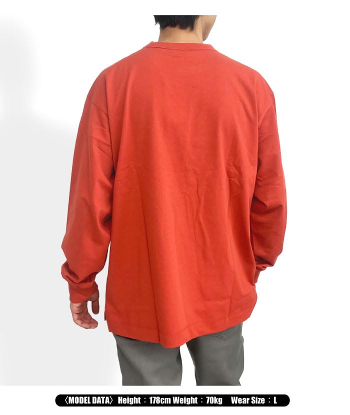 NANGA Eco Hybrid Box Logo Embroidered Long Sleeve Long Simple T-Shirt, Unisex, Casual, Sleeve, Design, NW2411-1G803