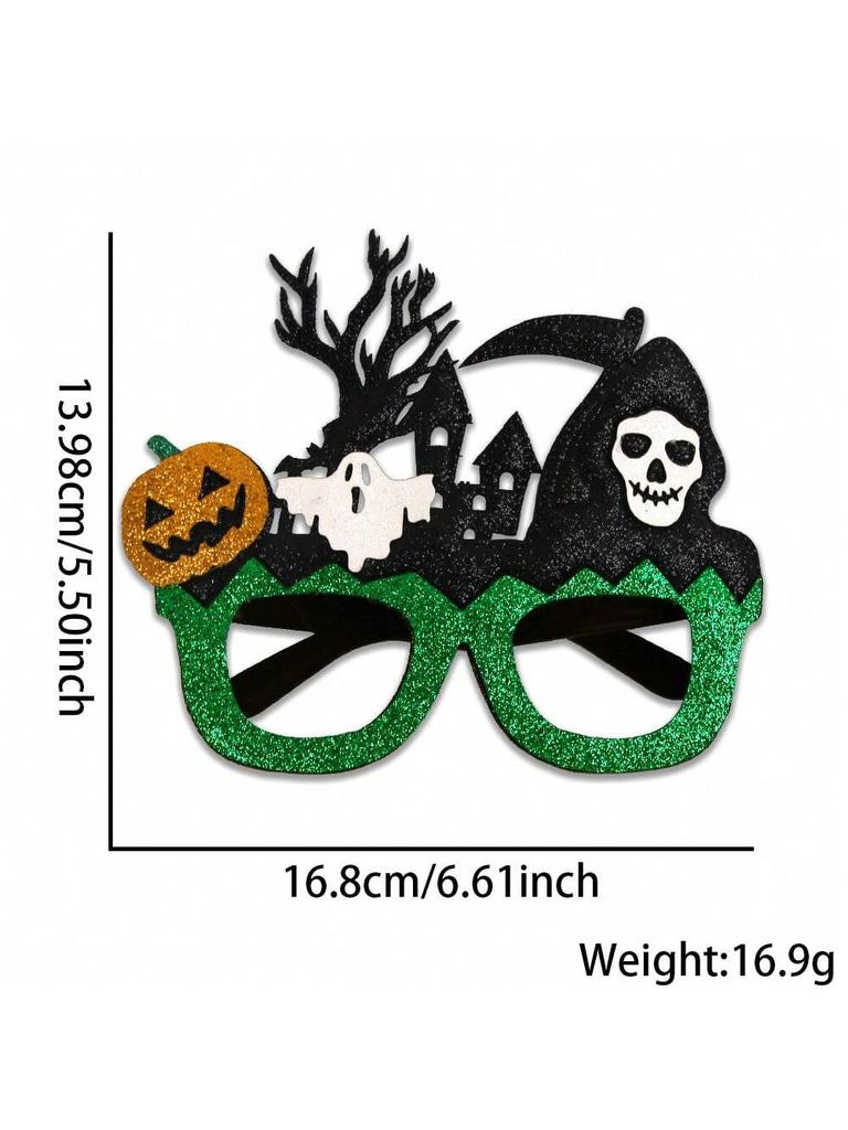 Halloween Kürbis Brille für Kinder Gruselige Fledermaus Totenkopf Party Kostüm Foto Requisite Spukhafte Halloween Dekorationen für festliche Feier