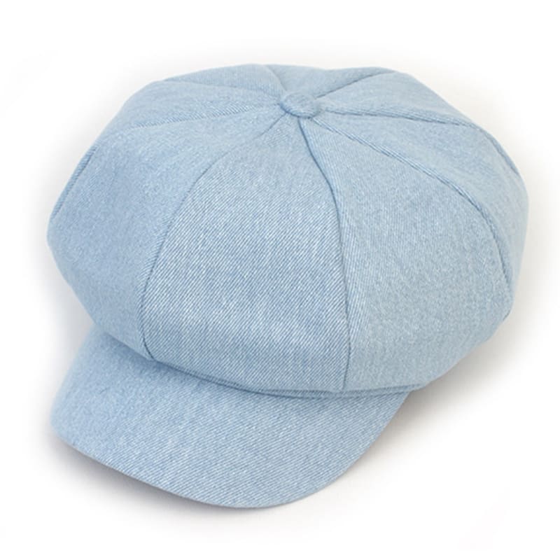 Universal chemistry Light Denim Belted Newsboycap