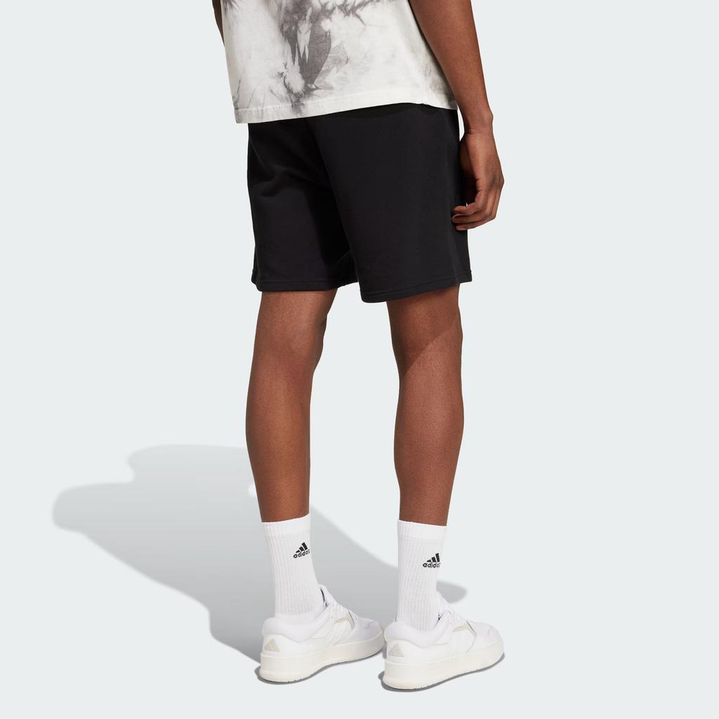 Adidas All Season French Terry Comfortable Breathable Skin-Friendly Drawstring Casual Shorts Men Bottoms Black IX1247