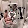 Handyhüllen für iPhone 11 13 XR 15 Pro Max 12 14 Pro Max Hülle iPhone 16 XS Max Spiegel Schutzhülle Mirror Exquisite Cartoon Wasserdicht