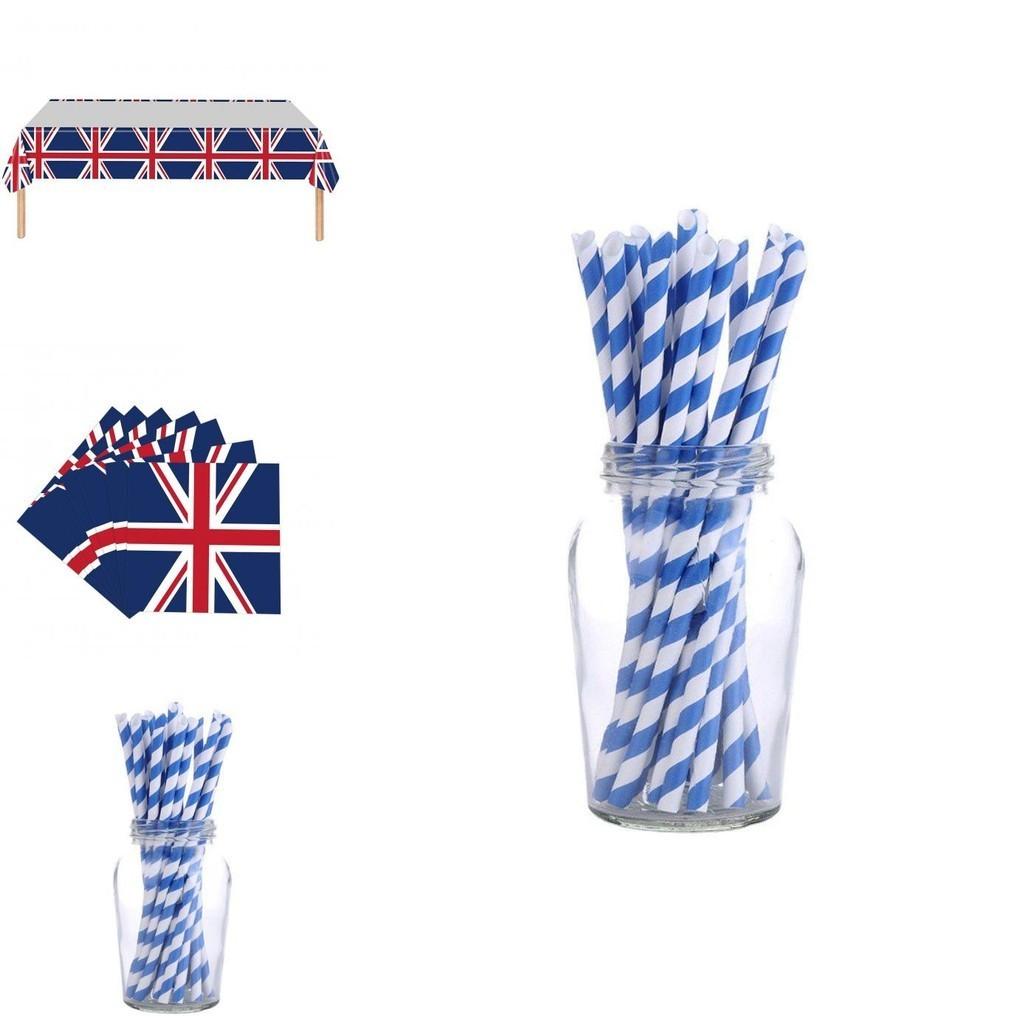 British Flag Party Supplies Set Commemorate The Platinum Jubilee 2022 With This Valuable Multi-functional Kit!