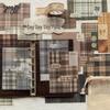 Mò Mò Bái Kraft Paper Plaid Series: Original Bullet Journal Material - 4 Designs