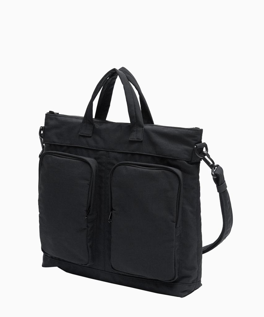 Madgoat Memory Canvas Crossbody Tote Bag_Black