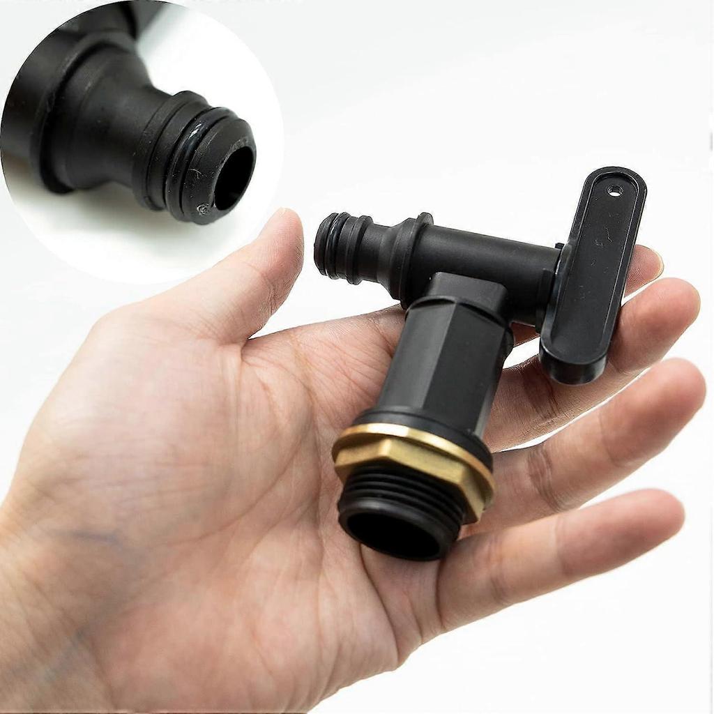 Water Butt Tap Hosepipe Rain Barrel 3/4Thread Replacement Tap Plastic Snap-Fit Connector Beer Home Brew