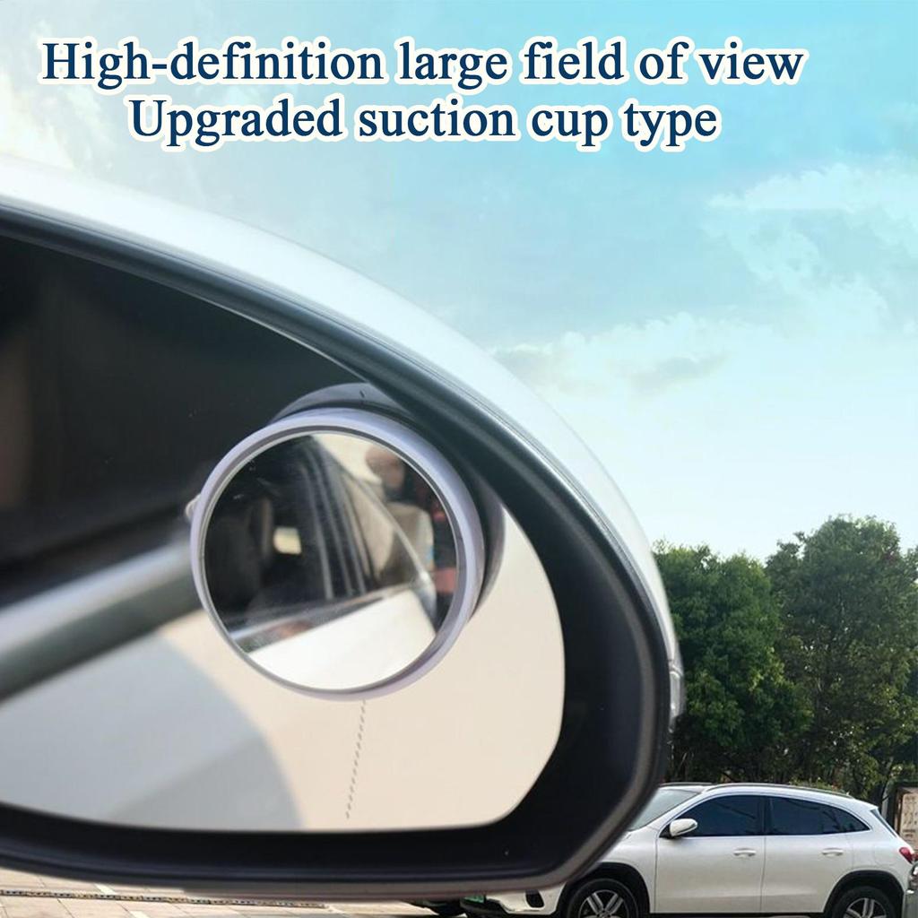 360 degree Rotatable Car Blind Spot Mirror, Rainproof 150 degree Wide Angle View Exterior Rearview Side Monitoring accessories