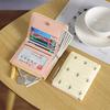 New Floral Embroidered PU Leather Women's Card Bag Coin Purse Slim Credit Card Holder Wallet for Women ID Card Pocket
