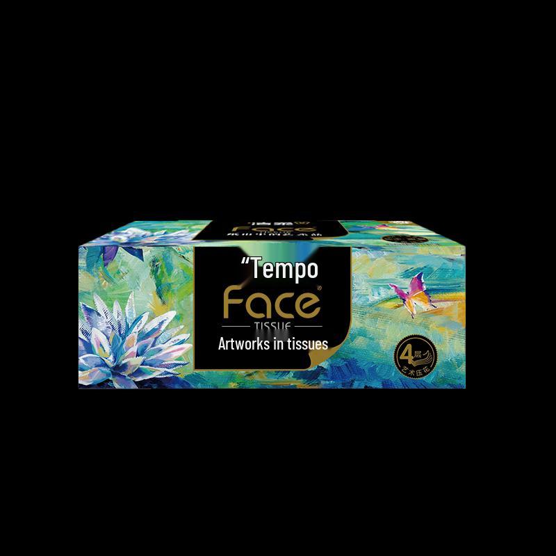 Jierou Art Oil Painting 4-Ply Facial Tissues