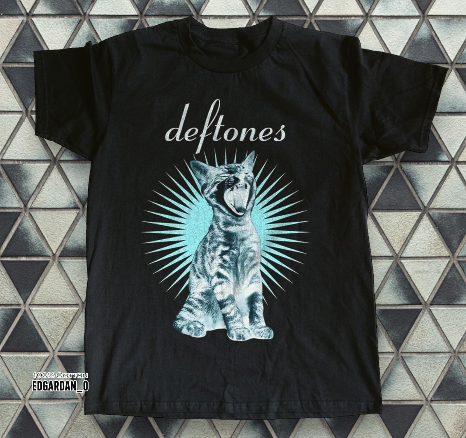 Hot! Deftones Adrenaline Cat Ghost Black Unisex T-shirt Size S-5XL S