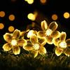 Solar Led Garland Violets For Balcony Terrace Garden Lights 50Led 7M